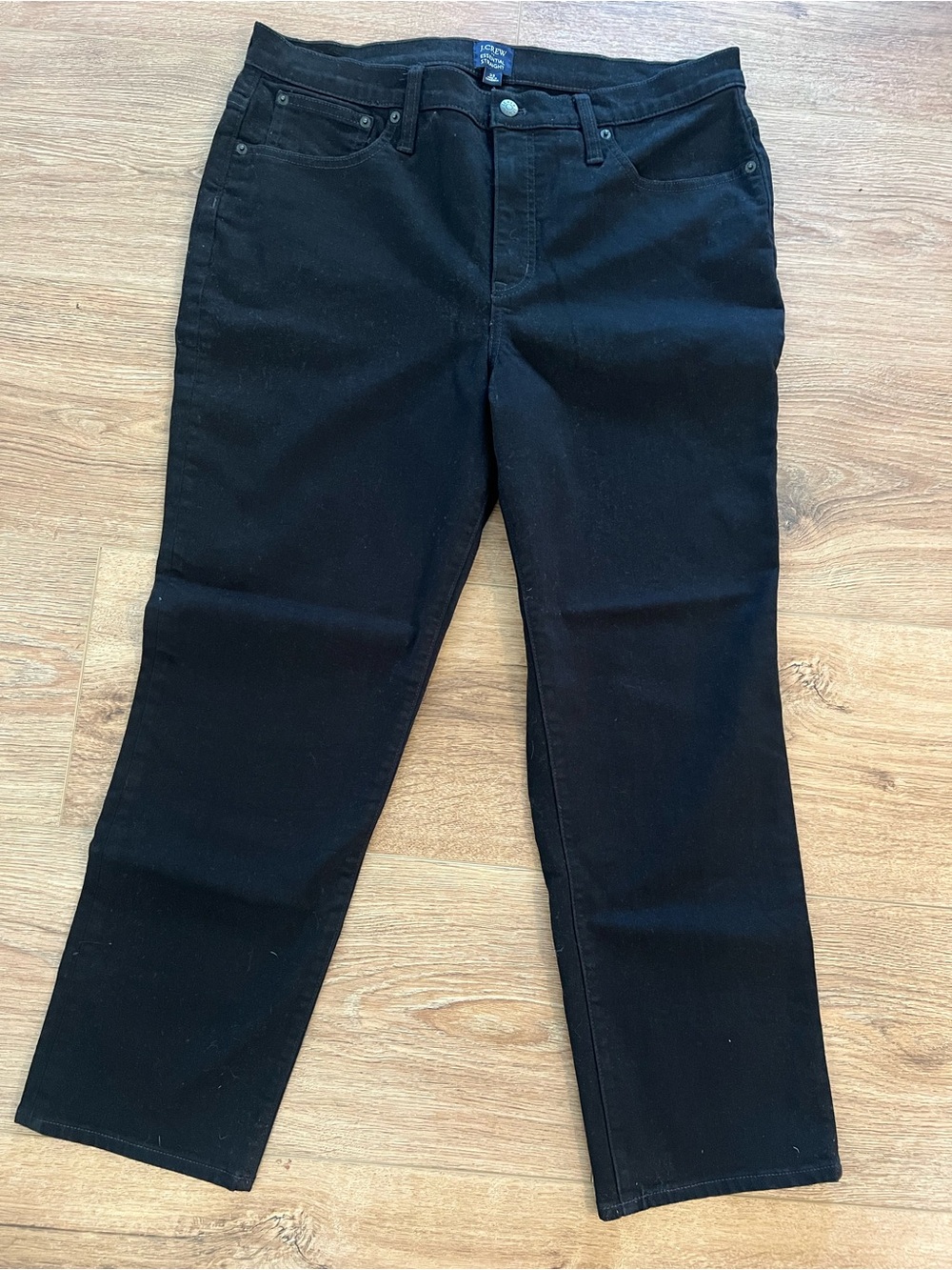 J. Crew Black Straight-Leg Pants